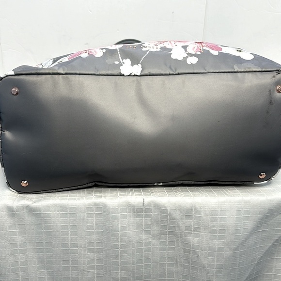 TED BAKER WOMEN HANDBAG TOTE OCEANA ORIENTAL BLOSSOM GRAY PINK - Picture 5 of 10